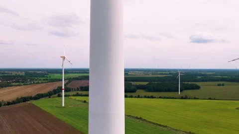 A wind farm in Germany Stock Footage 316814393