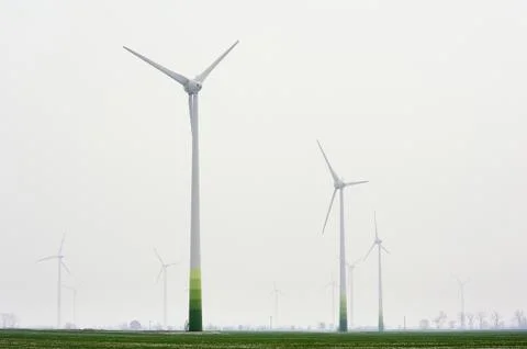 Wind farm in Germany Stock Photos