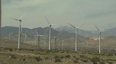 Wind Farm In The Mountains 4 스톡 동영상 19169693