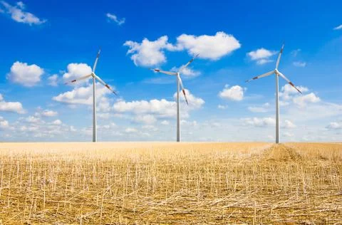Wind farm Stock Photos