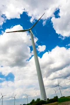 Wind farm Stock Photos
