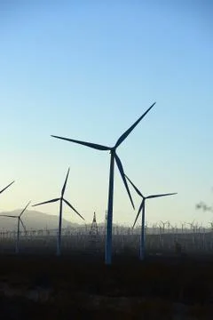 Wind farm Stock Photos