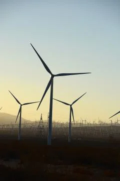 Wind farm Stock Photos