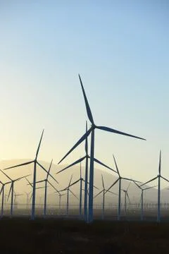 Wind farm Stock Photos