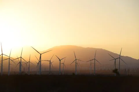 Wind farm Stock Photos