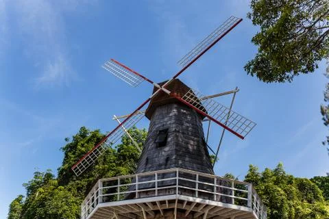 Wind in farm Stock Photos