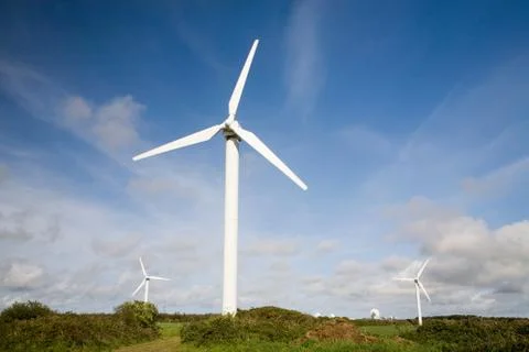 Wind farm Stock Photos