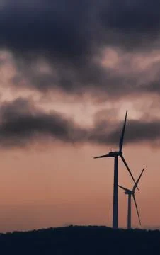 Wind farm Stock Photos