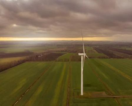 Wind farm Stock Photos