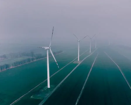 Wind farm Stock Photos