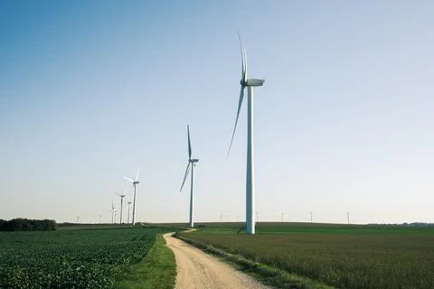 Wind farm Stock Photos
