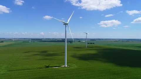 Wind Farm Slide Right 動画素材 94033064