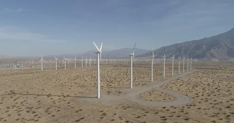 Wind Farm Socal Stock Footage 98474363
