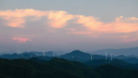 Wind Farm Time Lapse 库存影片 339531209