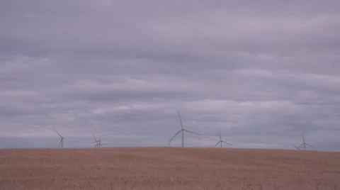 Wind Farm Timelapse Stock Footage 12058736