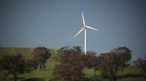 WIND FARM TURBINE Stock Footage 9629623