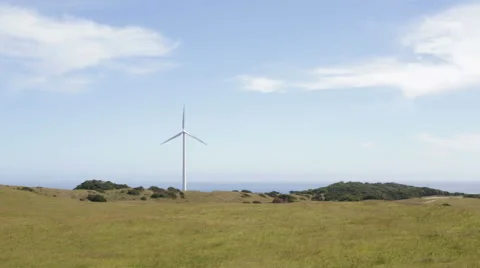 Wind farm turbine Stock Footage 52458652