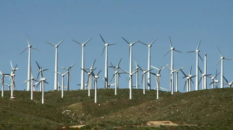 Wind Farm Turbines Video stock 933147