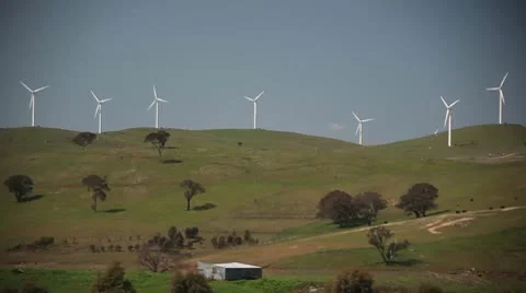 Wind Farm_LDA P 00325 Stock Footage 9630167