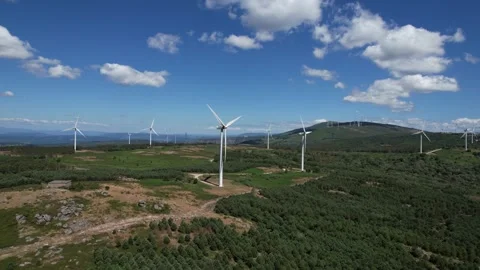 WIND FARMS Stock Footage 318171323