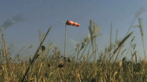 WIND FLAG BLOWING Stock Footage 543427
