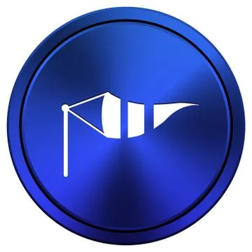 Wind flag icon Stock Illustration