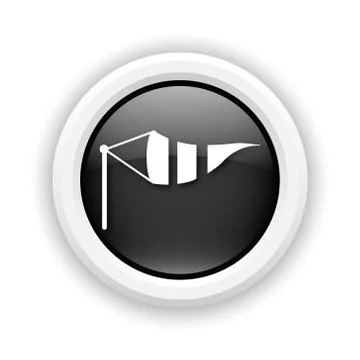 Wind flag icon Stock Illustration