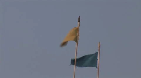 Wind flags Stock Footage 5090900
