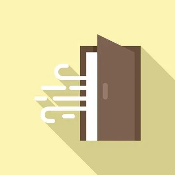 Wind flu icon flat vector. Seasonal allergy 스톡 일러스트