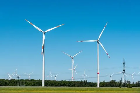 Wind generation seen in Germany Stock Photos