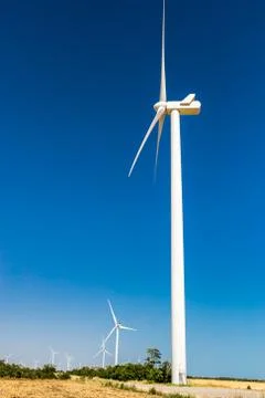 Wind generator base Foto stock