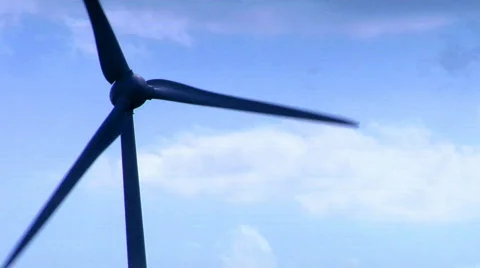 Wind generator  close up Видео 739407