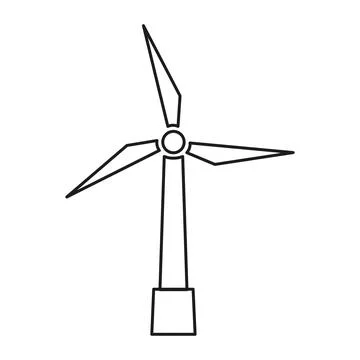 Wind generator icon. Simple vector illustration. Stock Illustration
