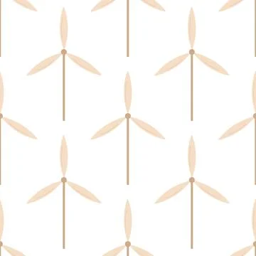 Wind generator saving green eco pattern textile Stock Photos