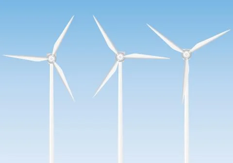 Wind generator set 2 Stock Illustration