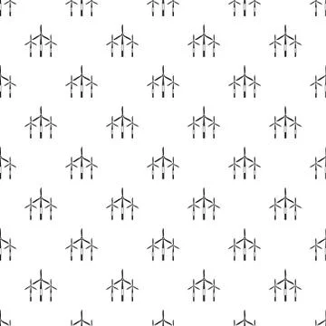 Wind generator turbines pattern vector Illustrazione stock