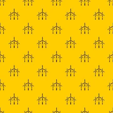 Wind generator turbines pattern vector Stock Illustration