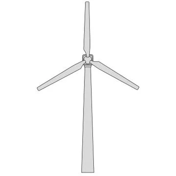 Wind generator. Vector EPS10 Stock Illustration