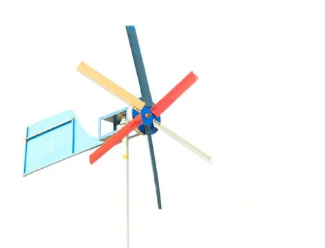 Wind Generator on white background Stock Photos