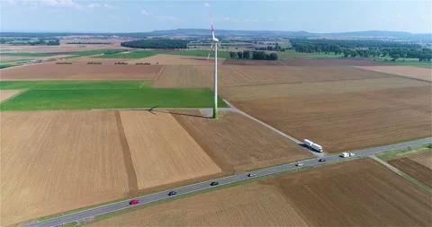 Wind generator. Wind power generator. Wind power generators. Renewable 스톡 동영상 255788020