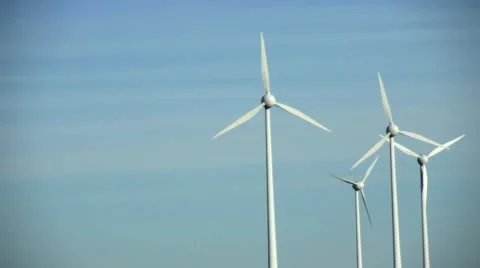 Wind Generators 1 Stock Footage 49545029