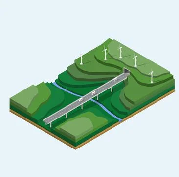 Wind generators 스톡 일러스트