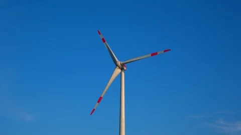 Wind generators over sky background Stock Footage 70519954