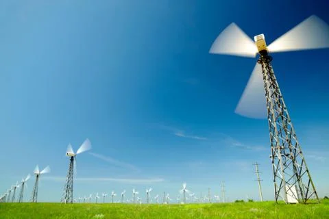 Wind generators Foto stock