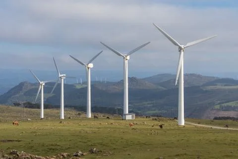 Wind generators, renewable energy Stock Photos