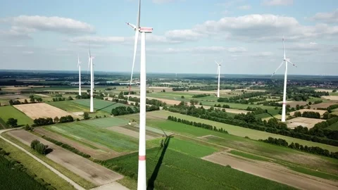 Wind Generators, Windräder Video stock 157967827