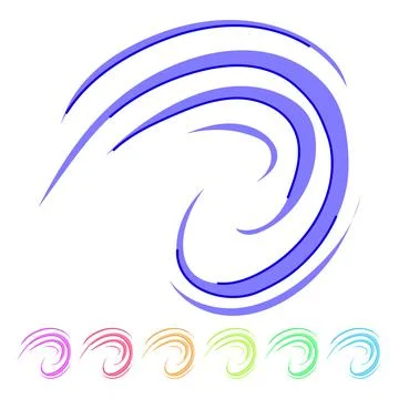 Wind gust lines representing motion and speed graphic 스톡 일러스트
