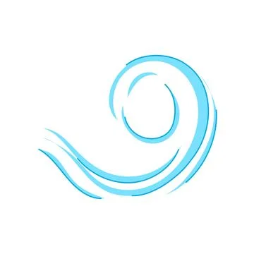 Wind gust motion concept representing air flow Stock Illustration