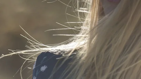 Wind in hair Stock Footage 89903750