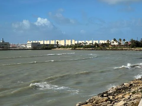 Wind at the Harbor Stock Photos